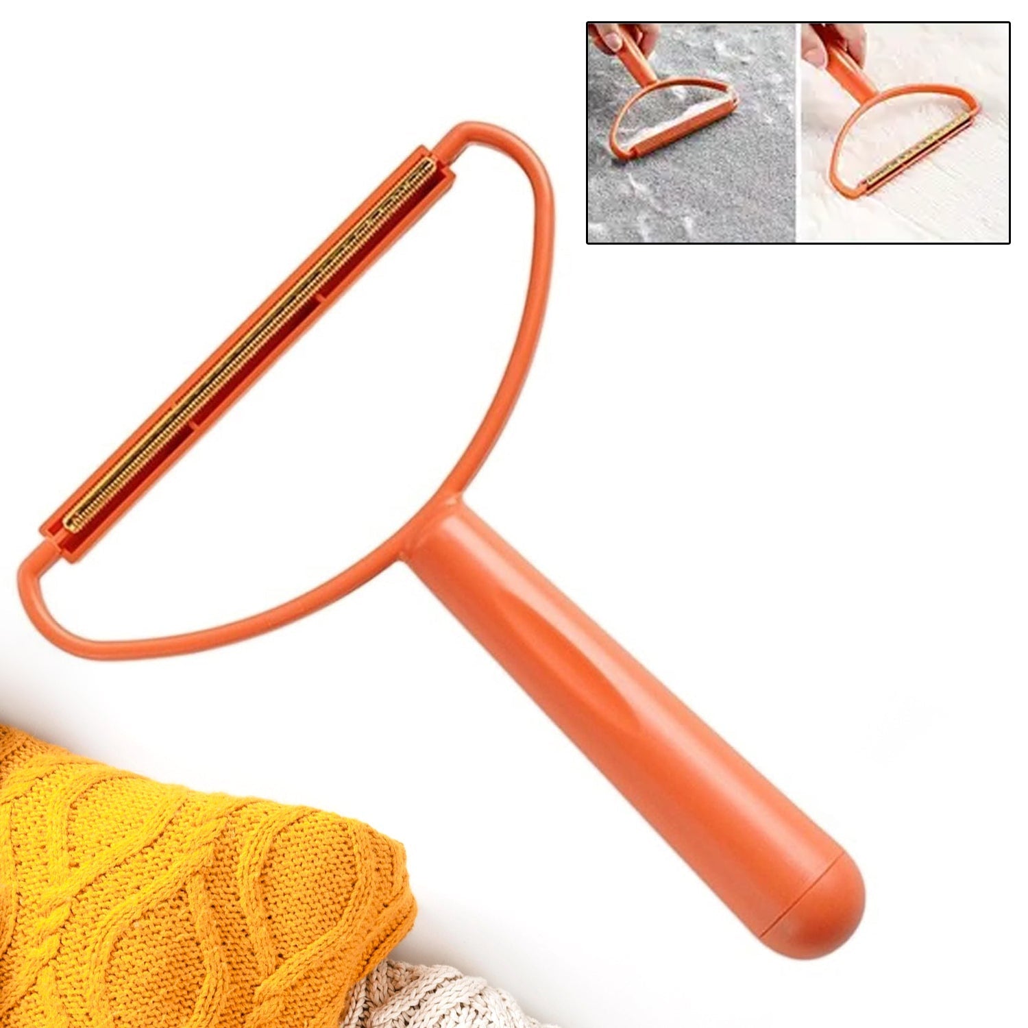 2-in-1 Portable Lint Remover – Long-Handle Brush & Sticky(1 Pc) signaturekarts