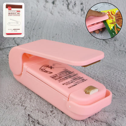 Mini Plastic Bag Sealer – Portable Heat Sealing Machine (Battery Operated / 1 Pc) Your Brand