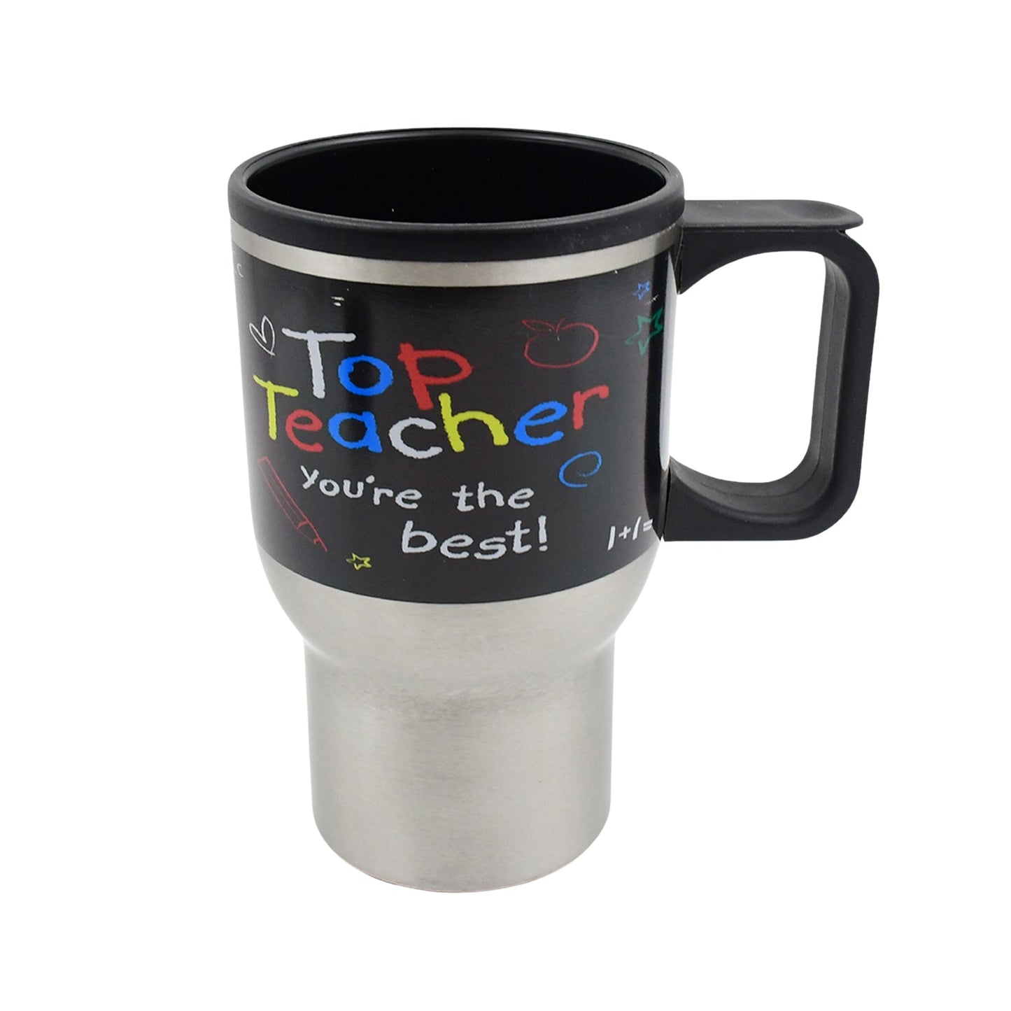Stainless Steel Insulated Travel Mug - Double-Walled Vacuum Cup Lid & Handle, Tumbler signaturekarts