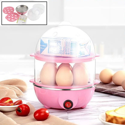 Egg Boiler / Poacher / Cooker / Electric Steamer (2 Layer) Signaturekarts