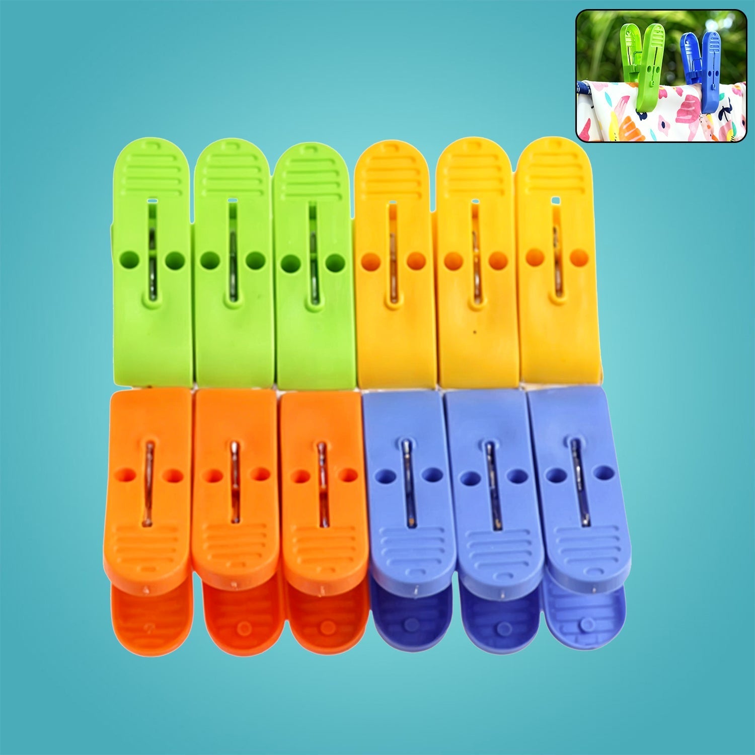 Plastic Cloth Clips for cloth Dying cloth clips (multicolour) Signature Kart