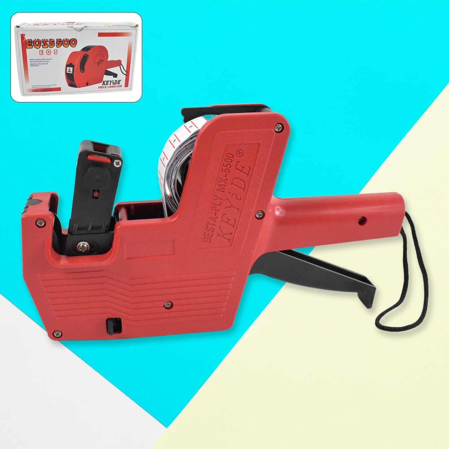 Handheld 8-Digit Plastic Price Tag Gun – Ideal for Retail & Market Price Tagging signaturekarts