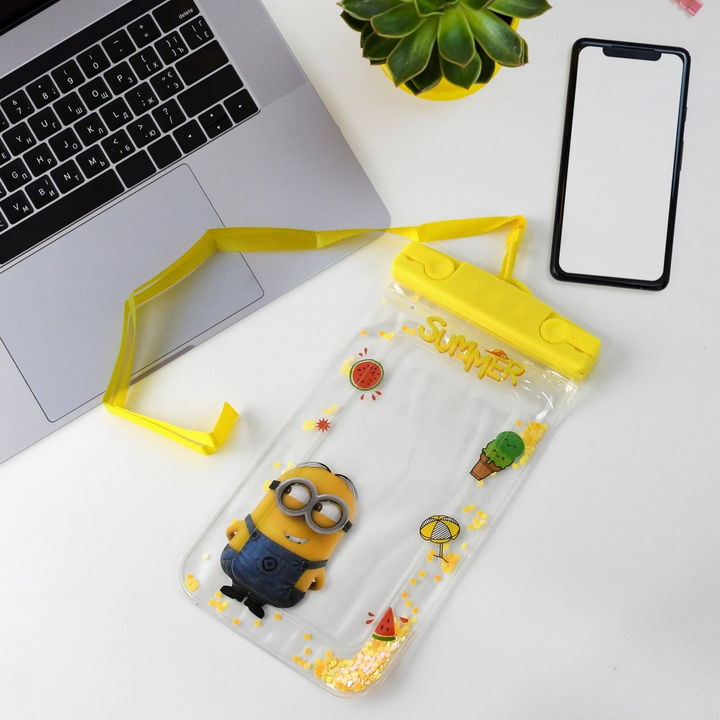 Waterproof Phone Pouch with Belt for All Android & iPhone Models (Mix Color) signaturekarts
