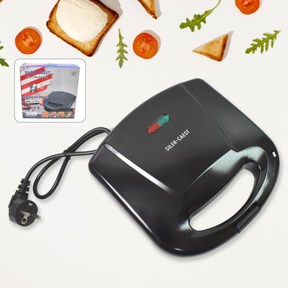 Sandwich Maker – Makes 2 Square Sandwiches, Non-Stick Plates, Easy to Clean Your Brand