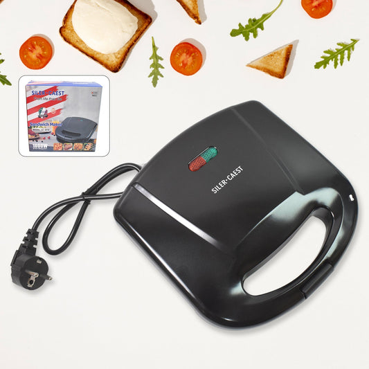 Sandwich Maker – Makes 2 Square Sandwiches, Non-Stick Plates, Easy to Clean Your Brand