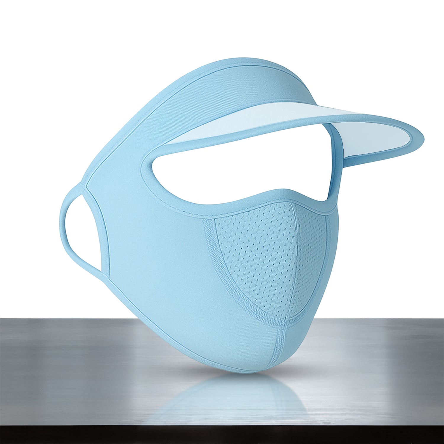Women’s Full Face UV Protection Cap with Built-in Mask & Wide Brim Visor (1 Pc) Signature Kart