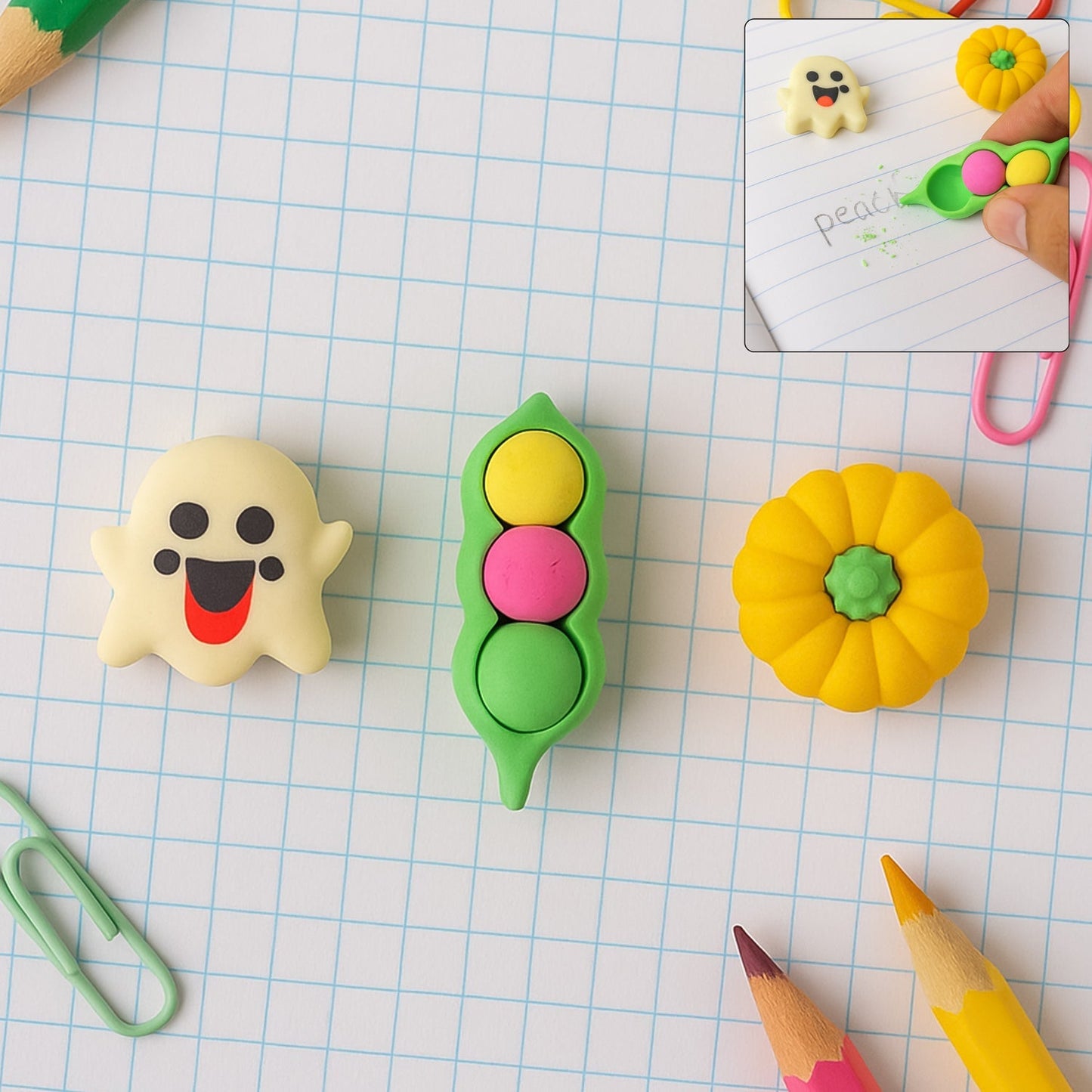 Cute Cartoon Eraser - (1 Pc / Mix Design) signaturekarts