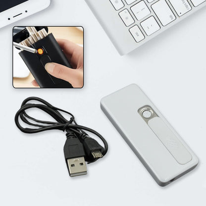 Stylish Electric USB Lighter for Men & Women (Rechargeable, Windproof) signaturekarts