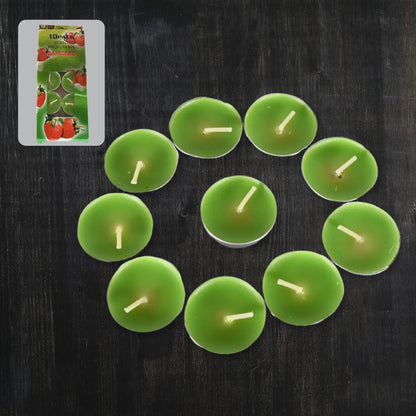 8–9 Hour Unscented Smokeless Candles for Festivals, Parties & Dinners (10 Pc) signaturekarts