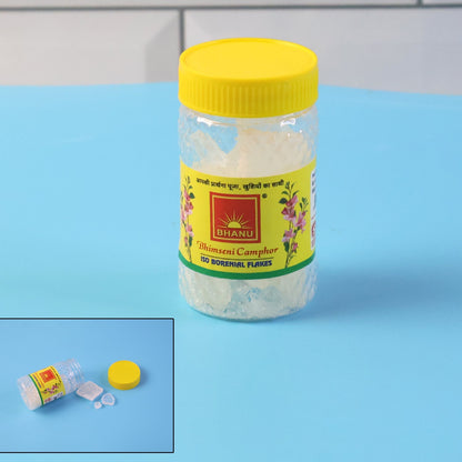 Premium Bhimseni Camphor ISO Borneol Flakes (20gm / 1 Pc) The Morsignaturekarts
