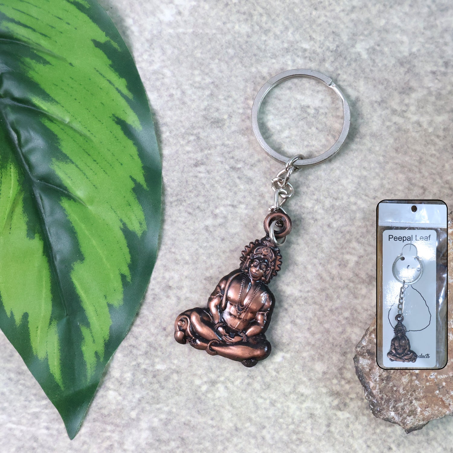 Hanuman Metal Keychain Set (2 Pc Mix Design) signaturekarts