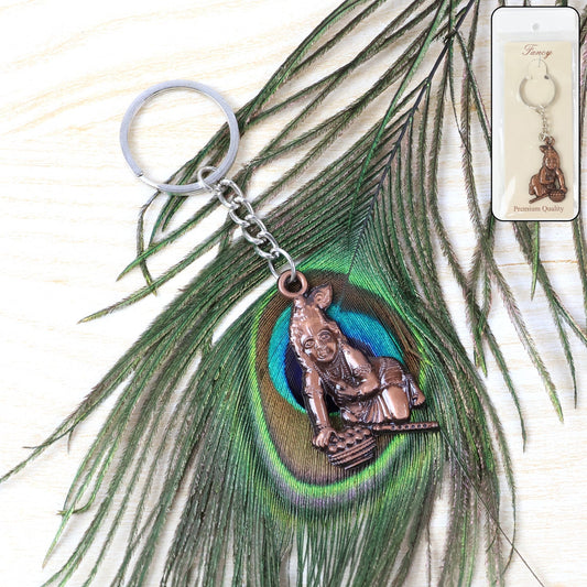 Bal Krishna Crawling Design Keychain (1 Pc) signaturekarts