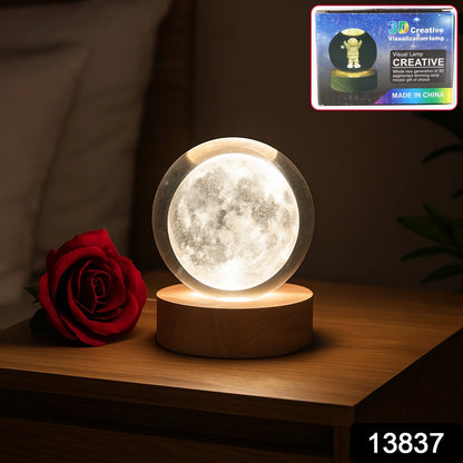 3D Crystal Ball lamps With Base (1 Pc / Mix Design) Signaturekarts