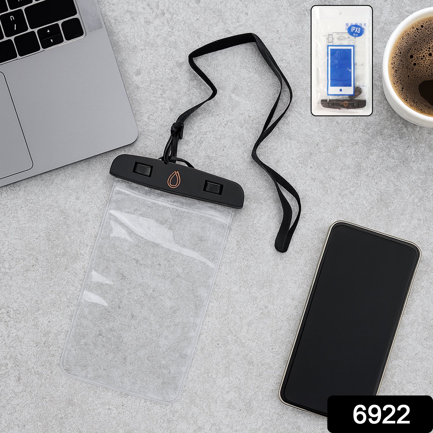 Transparent Waterproof Mobile Cover Pouch (1 Pc) signaturekarts