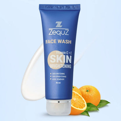 Zequz Vitamin C + E Brightening Face Wash - (1 Pc / 70 ML) signaturekarts