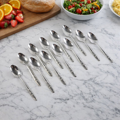 Premium Stainless Steel Table Spoons Set (12 Pc Set) The Morsignaturekarts