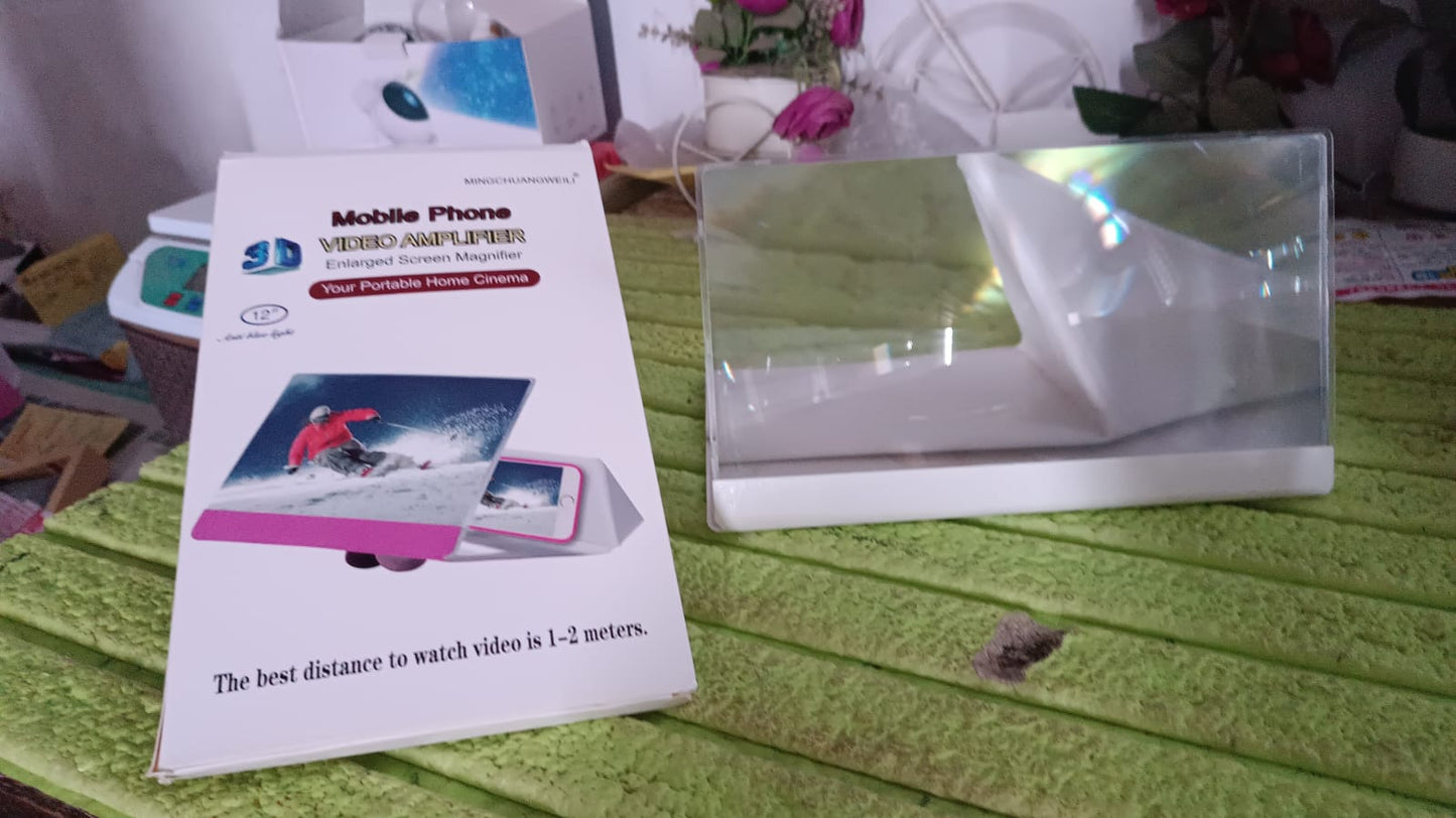 3D HD Mobile Phone Screen Magnifier Amplifier (1 Pc / 12 Inch) Signaturekarts