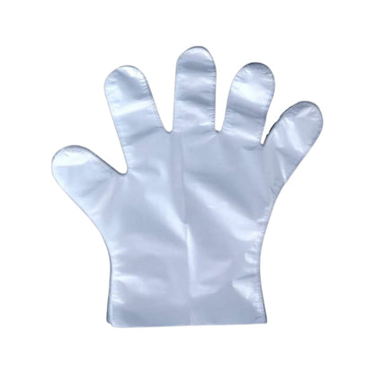 Large Disposable Gloves (100 Pcs): Clear Plastic, Multipurpose signaturekarts