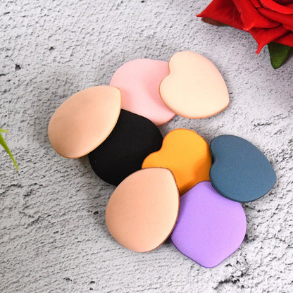Mini Finger Makeup Powder Puff (Multicolour, 8 Pcs Set) signaturekarts