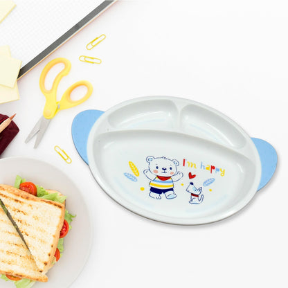 5in1 Baby Feeding Set for Kids and Toddlers,Children Children Dinnerware Set - Feeding Set for Kids, Cartoon Design Plate, Cup, Spoon, Fork  Tableware Cutlery for Kids Microwave (5 Pcs Set) signaturekarts
