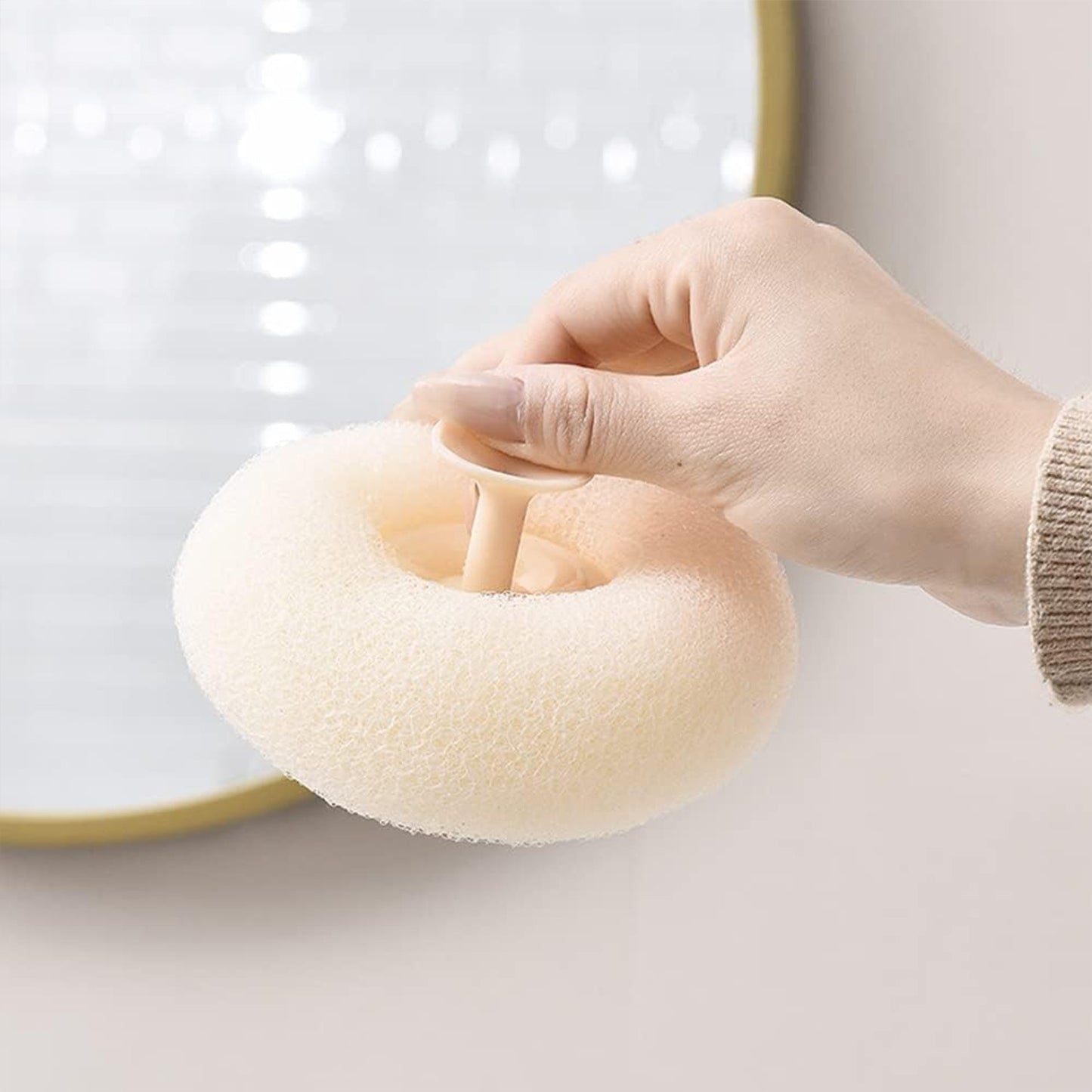Flower Bath Sponge - Super Soft Body Exfoliator with Suction Cup for Shower & Massage signaturekarts