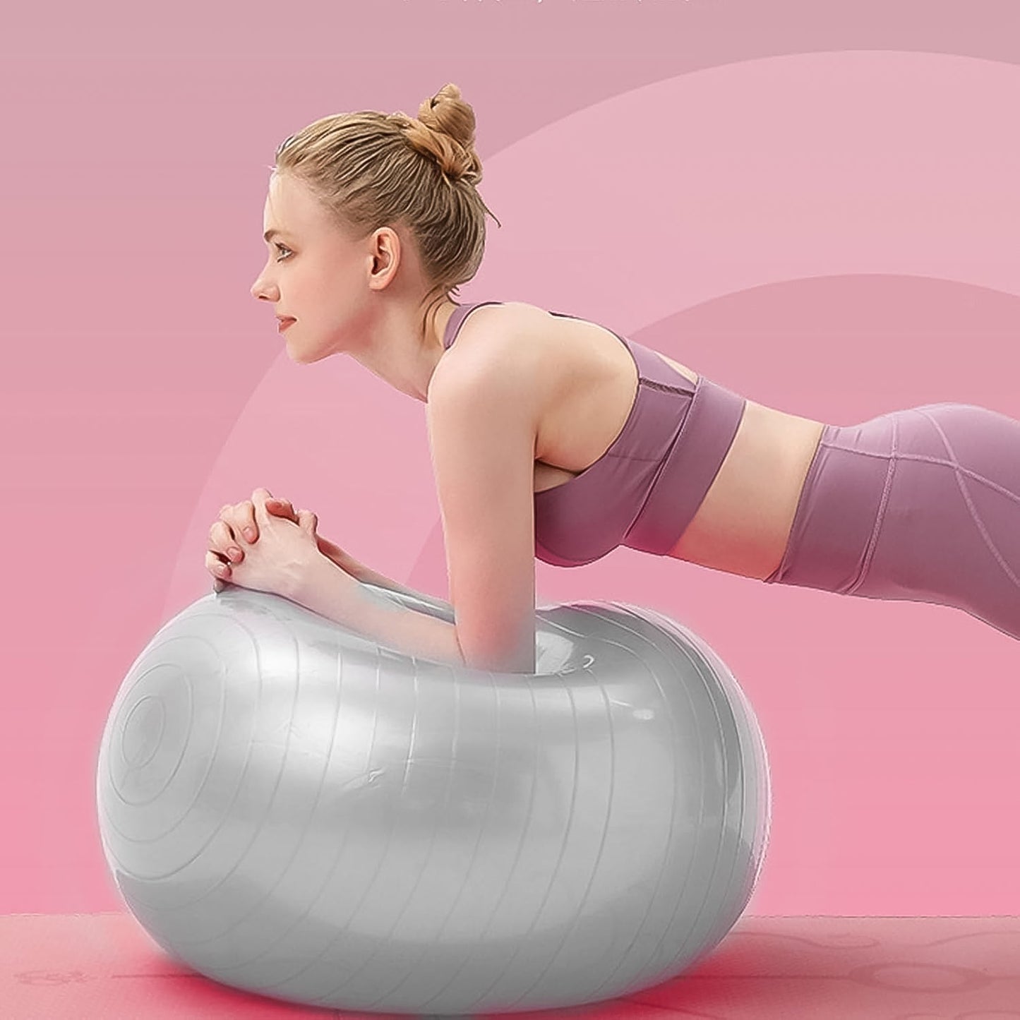 Heavy Duty Gym Ball Non-Slip Stability Ball with Foot Pump for Total Body Fitness Signature Kart