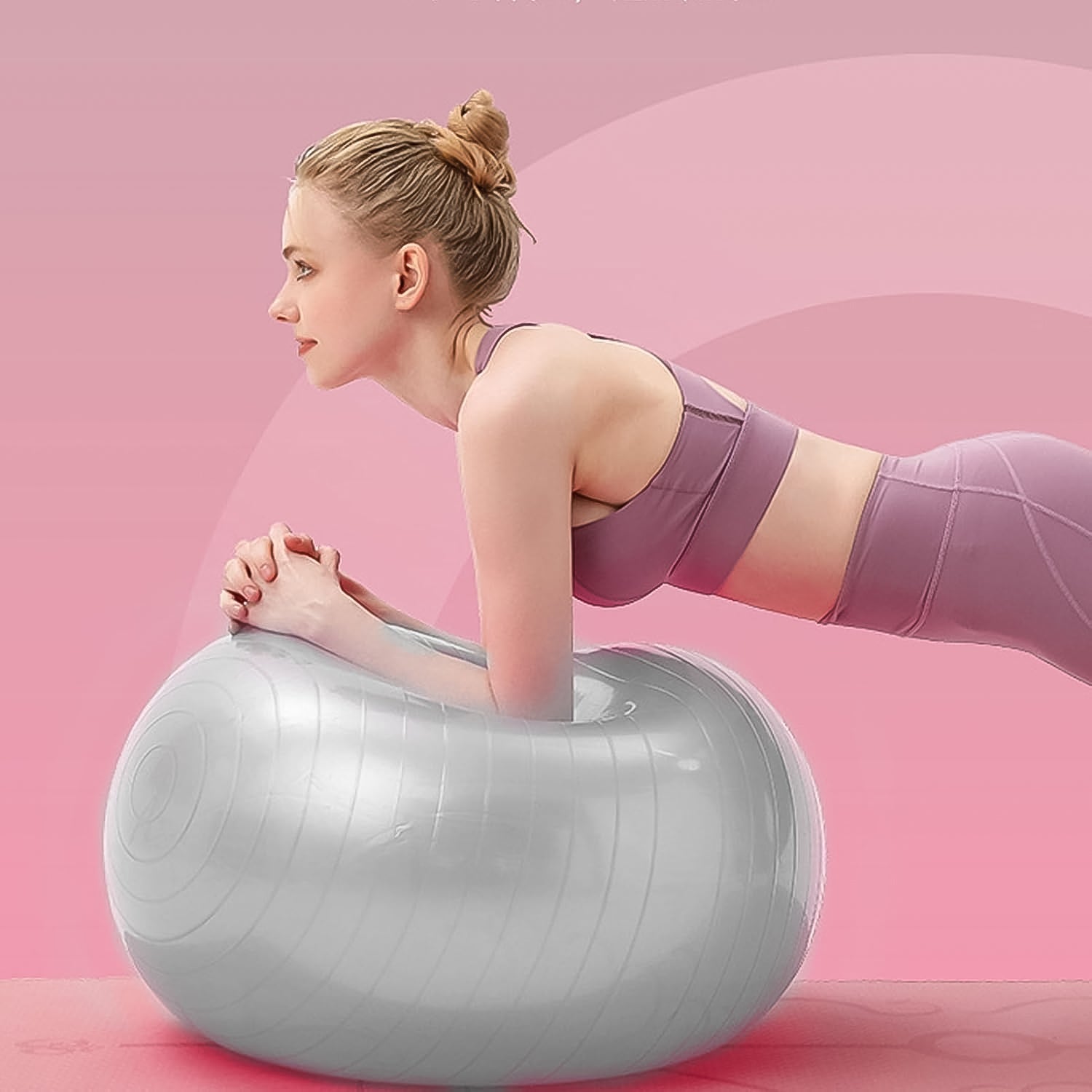 Heavy Duty Gym Ball Non-Slip Stability Ball with Foot Pump for Total Body Fitness Signature Kart