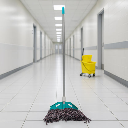 Premium Cotton Yarn Floor Cleaning Mop with Long Handle (1 Pc) signaturekarts