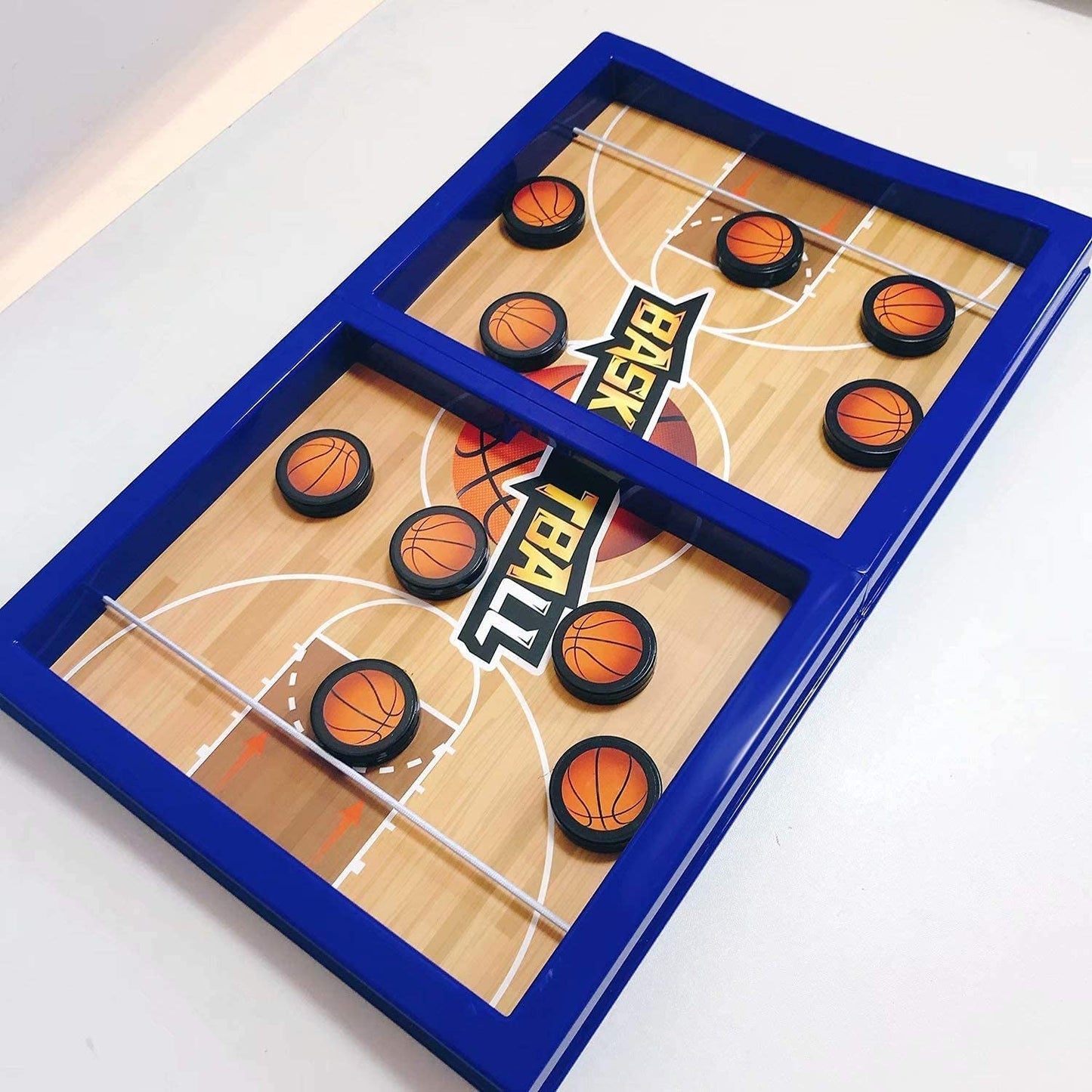 Fast Sling Basketball Puck Game Paced Table Desktop Battle Ice Hockey Game signaturekarts