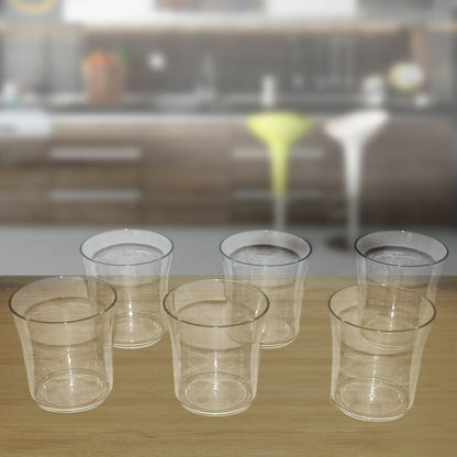 Apex Welcome Plastic Glass Set for Daily Use – Set of 6 Signature kart