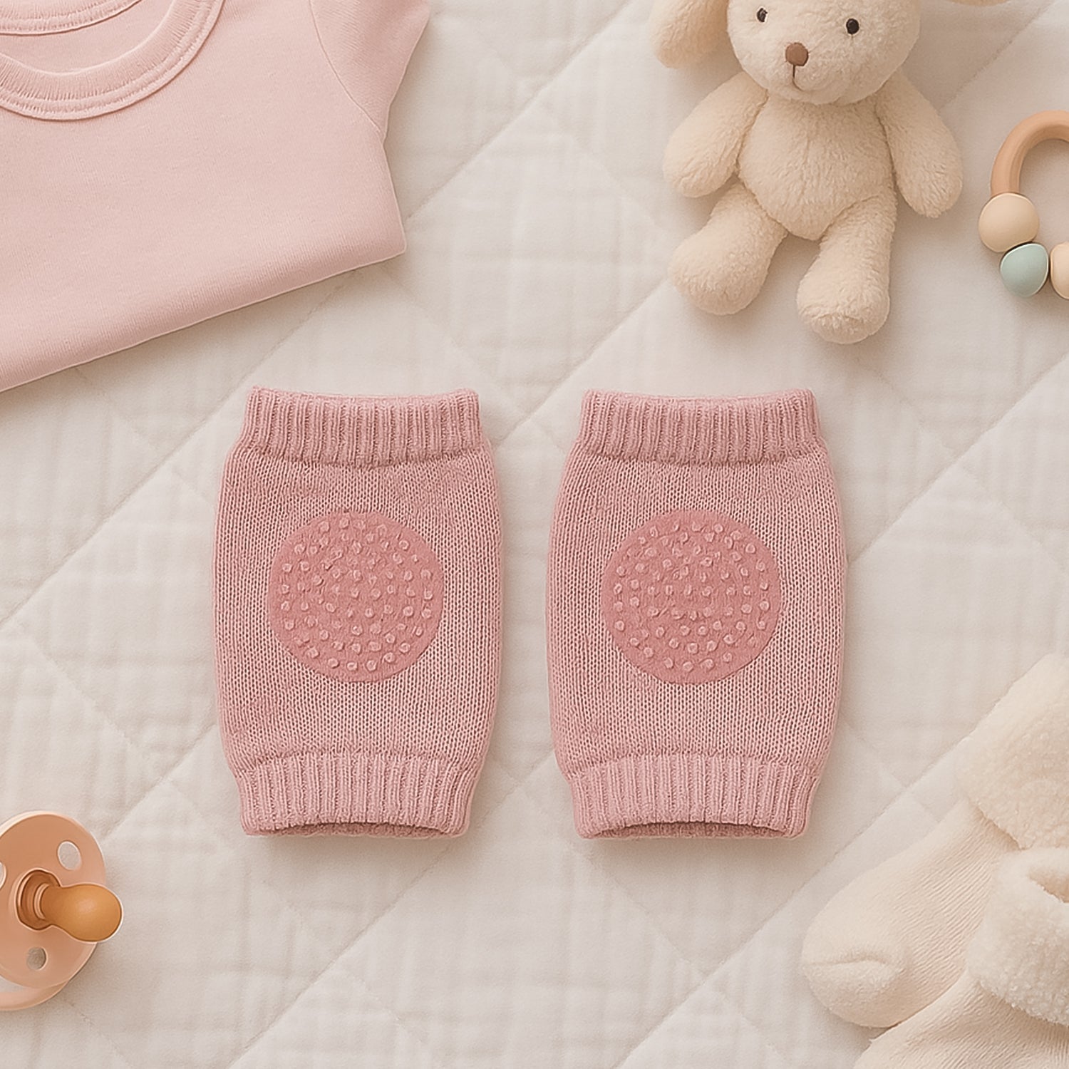 Pink Toddler Wool Knit Leg Warmer (Knee Guard) Signature Kart