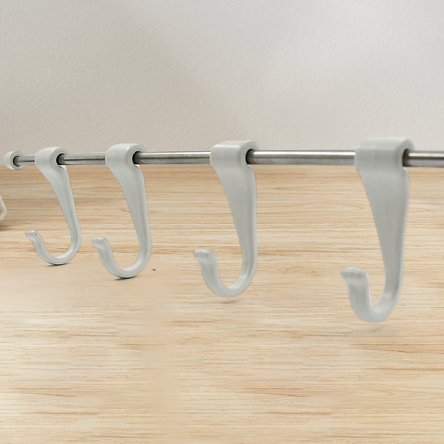 Stainless Steel Utensil Hanger Rail Nail Free Wall Mount signaturekarts