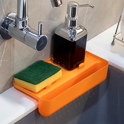 MULTI FUNCTIONAL DRAINER SHELF SINK STORAGE HOLDER Sink Colander Strainer (1 Pc) signaturekarts