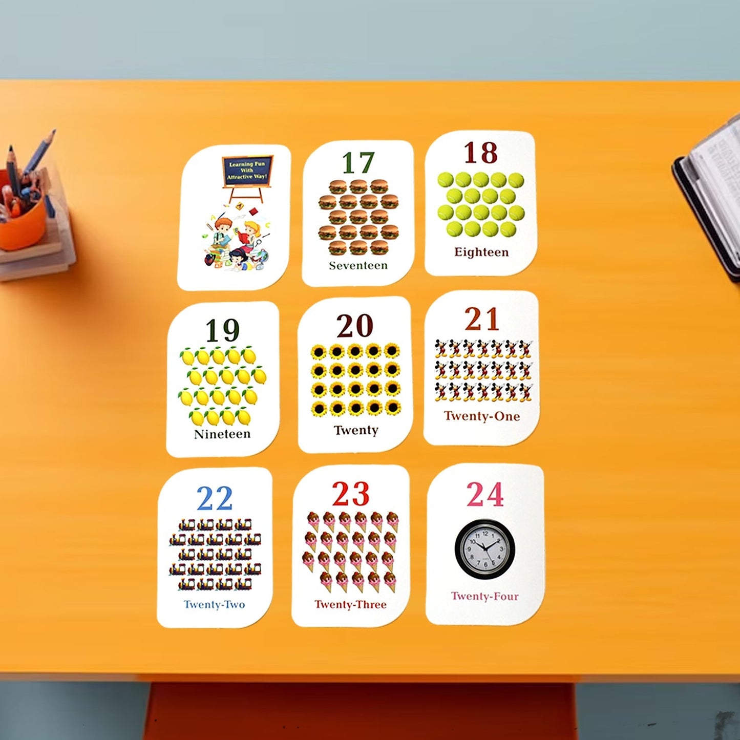 Kid kraft Early Learner 32-Piece Number Flashcard Set Signature kart