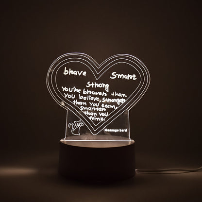 Creative Visualization Lamp 3D Acrylic Decorative Lamp With Pen Signature kart