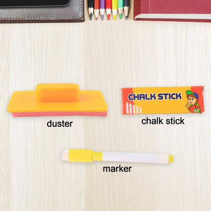 2-in-1 Double-Sided Write and Wipe Educational Drawing Board for Kids (1 Set) Signature Kart