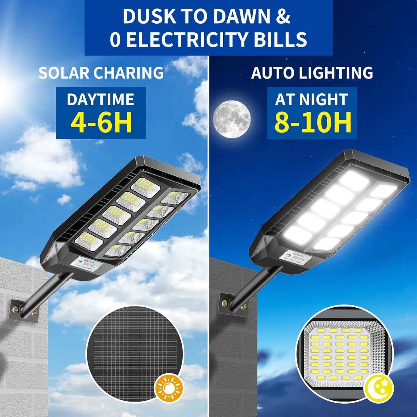 High-Powered Solar LED Street Light with Motion Sensor & Remote Control Signature Kart