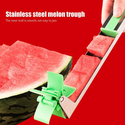Stainless Steel Washable Watermelon Cutter – Windmill Slicer & Peeler signaturekarts