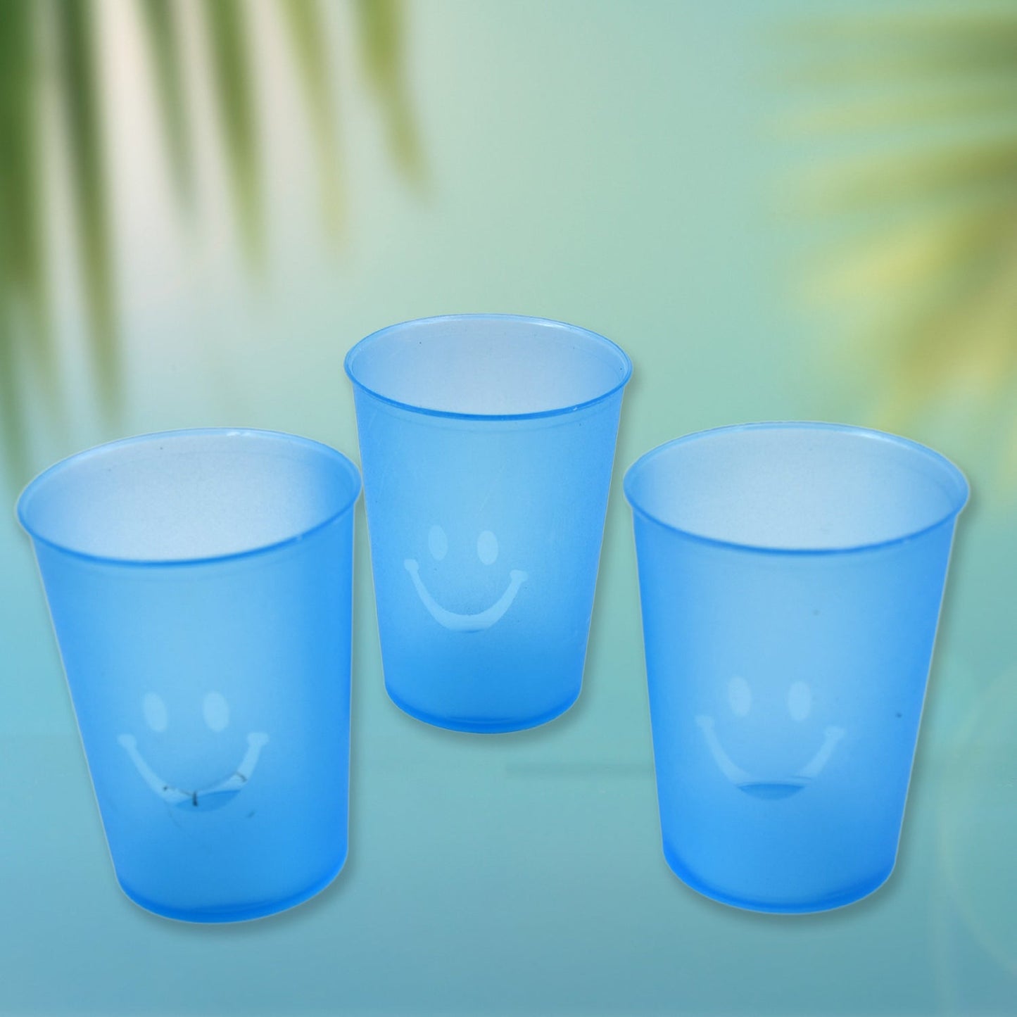 Reusable Plastic Drinking Tumblers - 4-Piece Transparent Water Cup Set signaturekarts