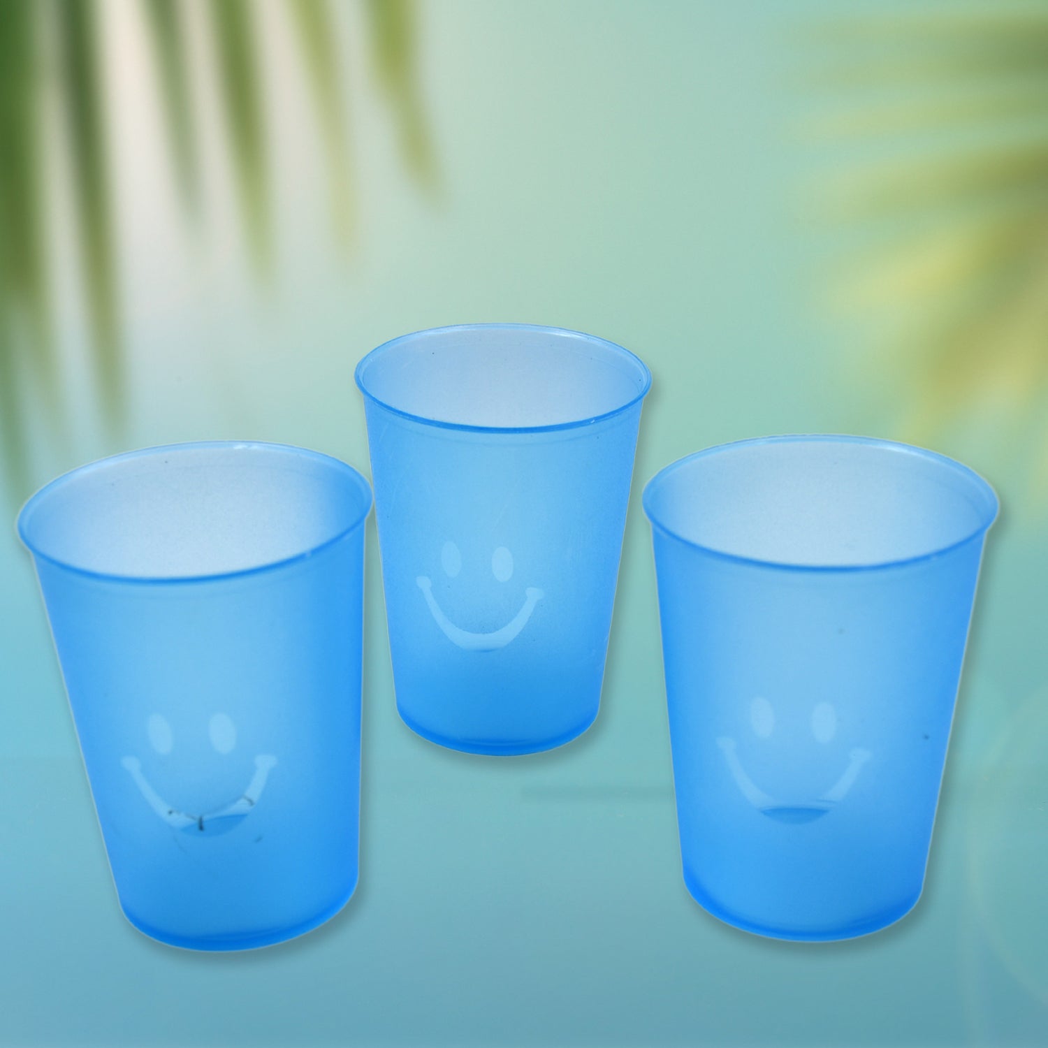 Reusable Plastic Drinking Tumblers - 4-Piece Transparent Water Cup Set signaturekarts
