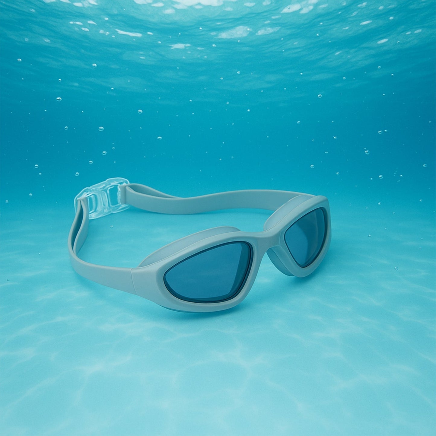 Knx Premium Wide Vision Swimming Goggles With protective hard case (1 Pc) Signature kart