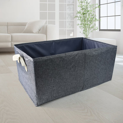 FOLDABLE CLOTH STORAGE BOX WITH HANDLES (47×28 CM) signaturekarts