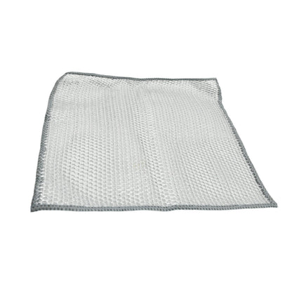 Double-Sided Microfiber Cloth & Stainless Steel Scrubber – (1 Pc, 20x20 cm) signaturekarts