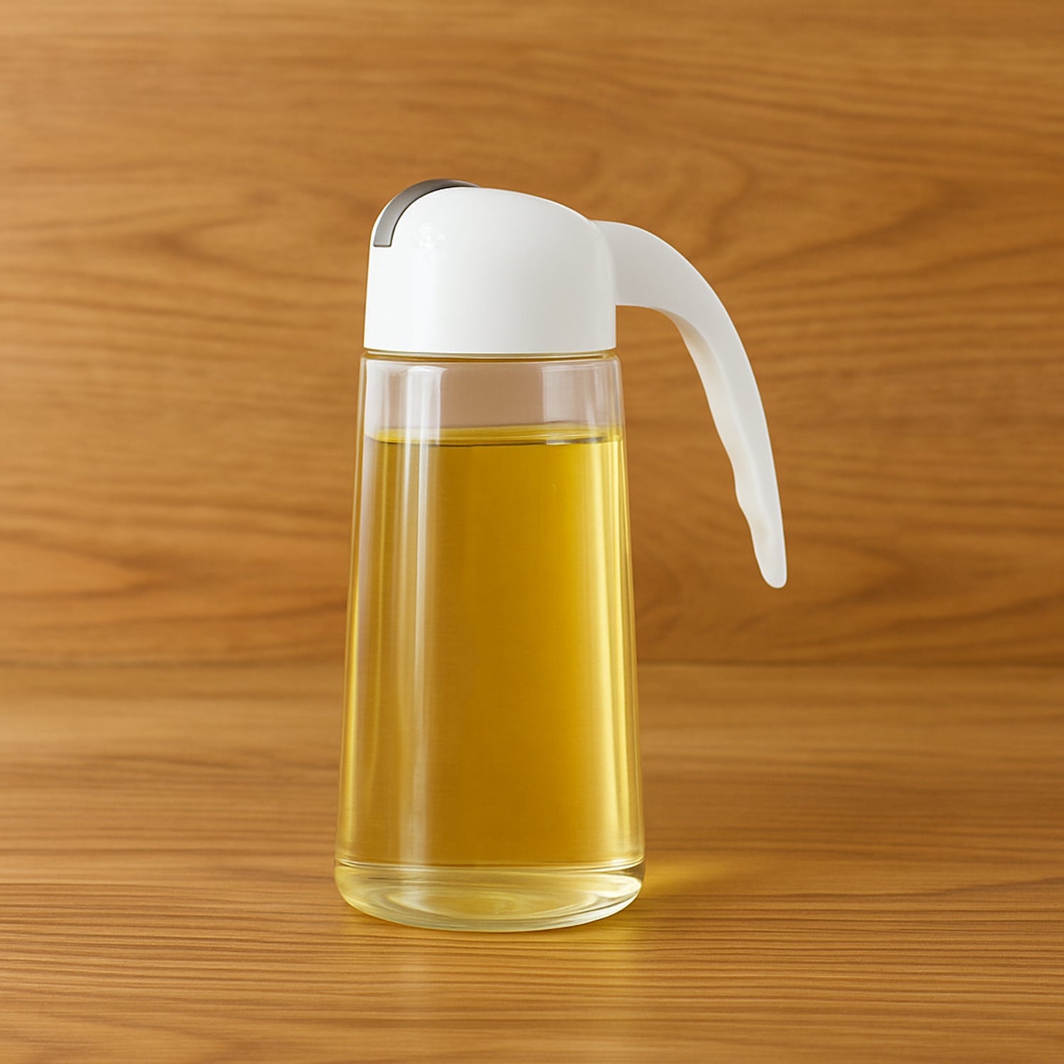 Kitchen Glass Oil Bottle Dispenser Automatic Opening Bottles  630 ML Signature kart