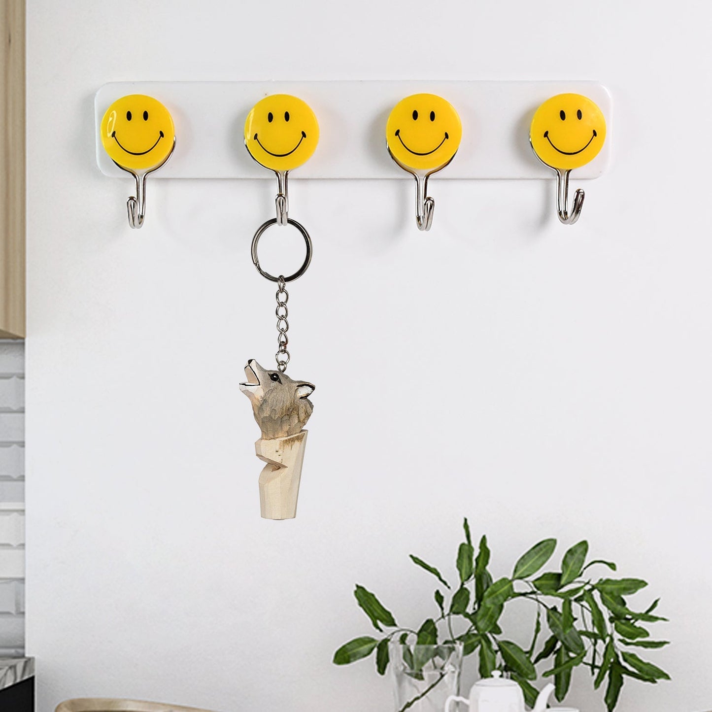 Multipurpose Self-Adhesive 4 hooks for wall Hook (1 Pc) Signaturekarts