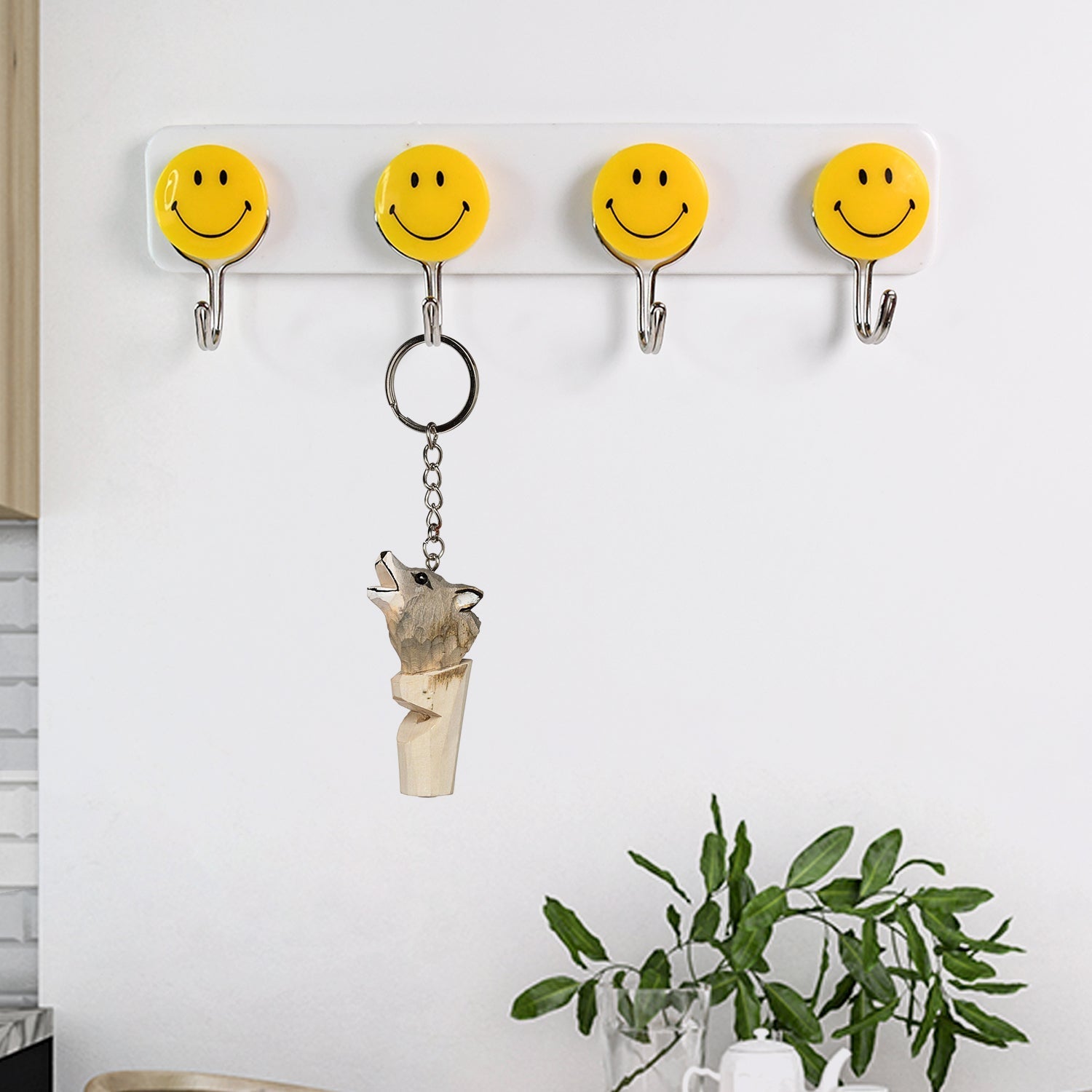 Multipurpose Self-Adhesive 4 hooks for wall Hook (1 Pc) Signaturekarts