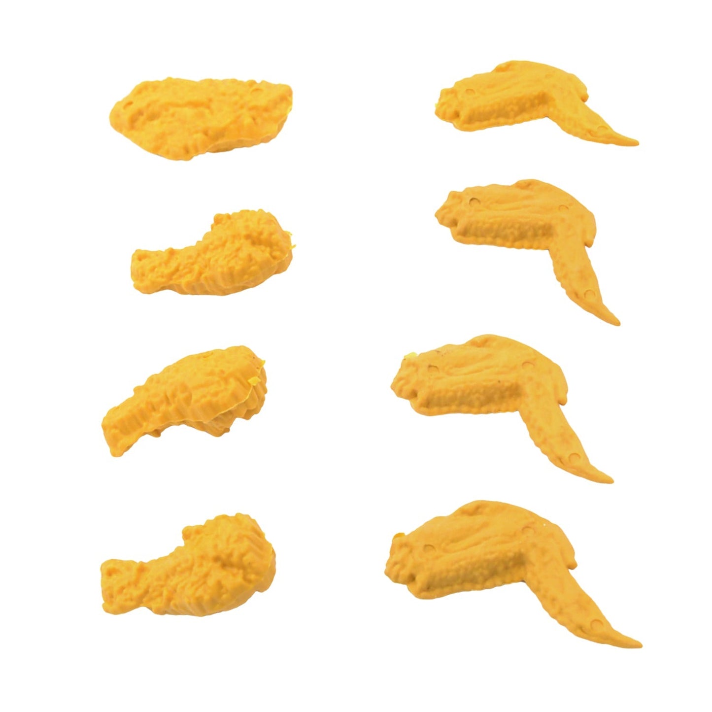Cute Chicken Wing & Leg Erasers for Kids & Students (8 Pc Set) signaturekarts