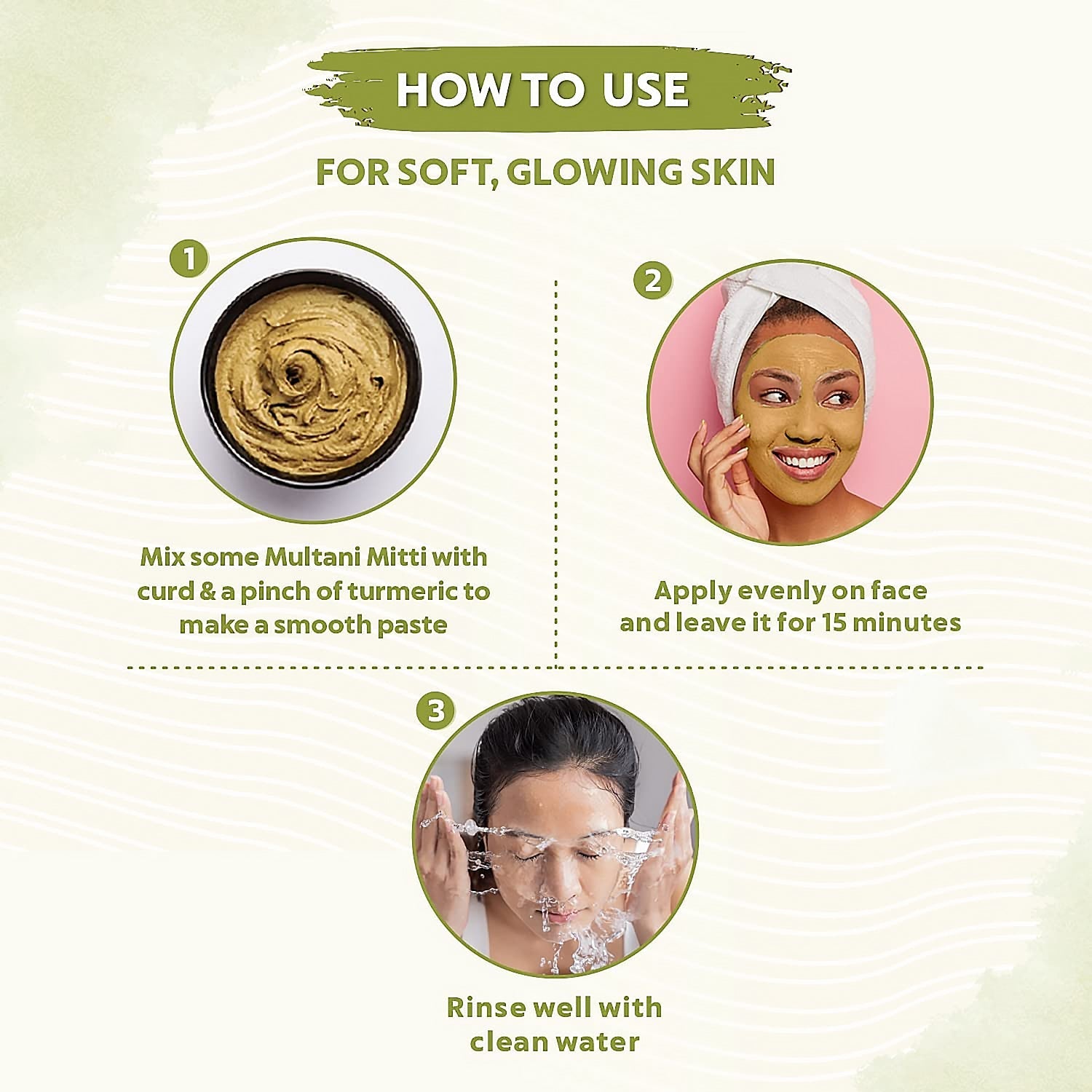 80gram Herbal Tan Removing Multani Mitti Face Pack For Skin Care Age Group signaturekarts