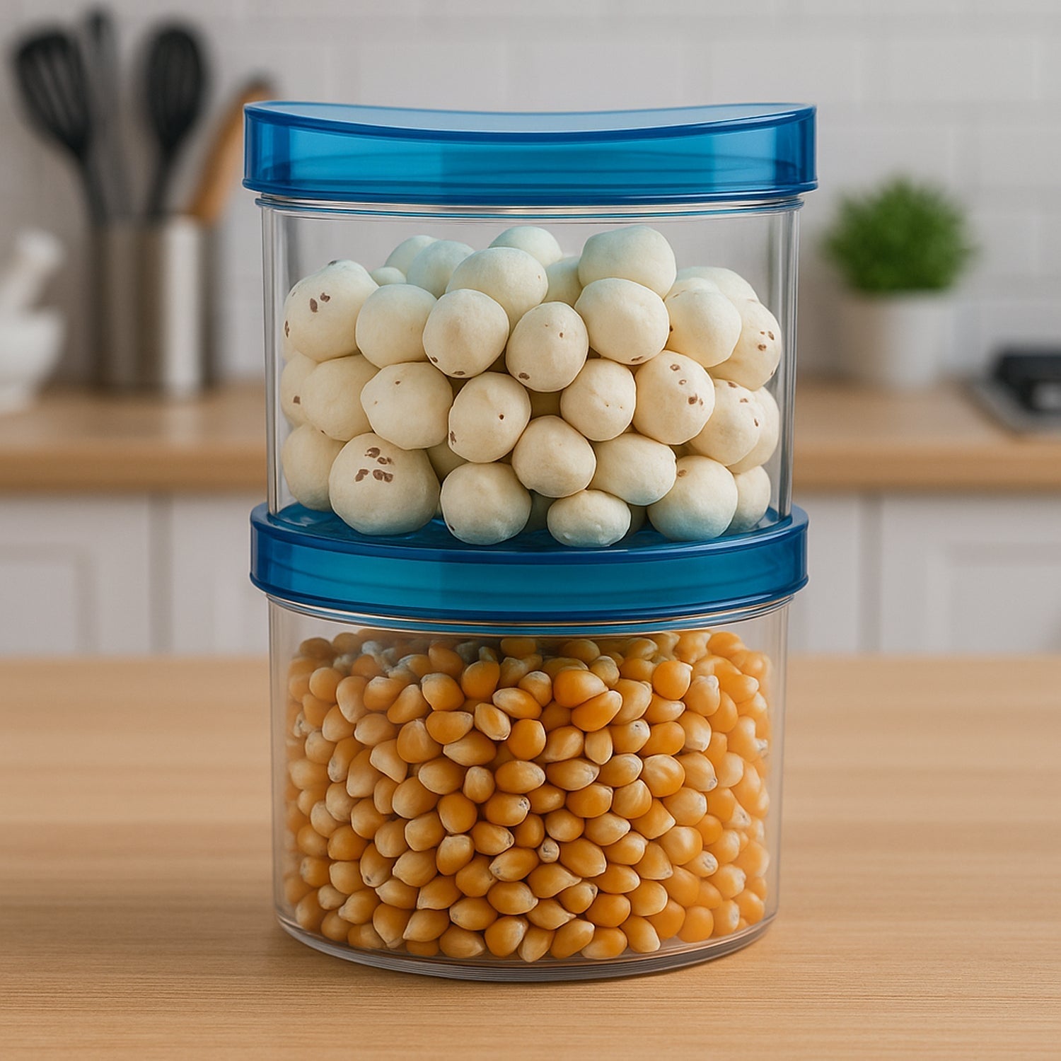 Air Tight & Unbreakable Kitchen Jar Set (2 Pcs Set) signaturekarts