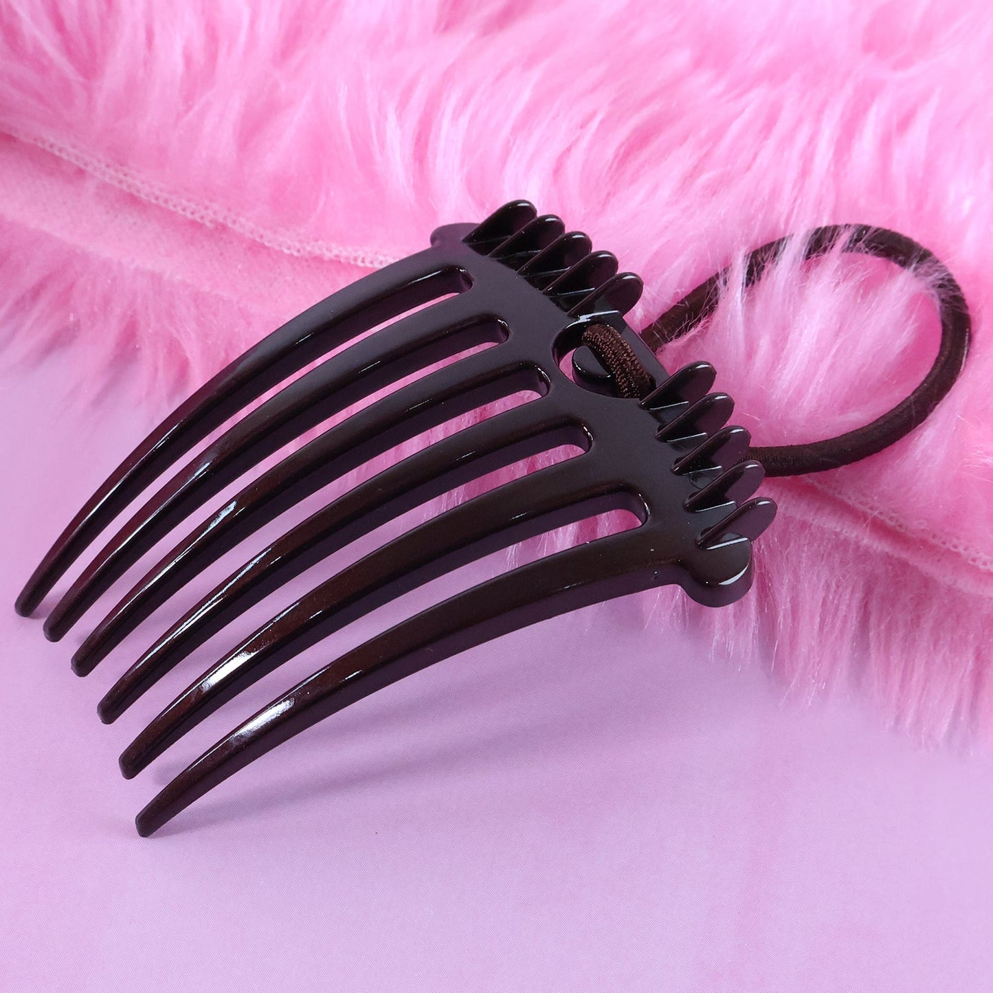 Ponytail Comb with Elastic Loop - (1 Pc) signaturekarts
